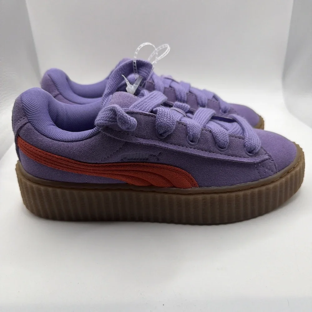 Puma Fenty By Rihanna Creeper Purple, Suede Red Gum‎ Sole Woman's 7